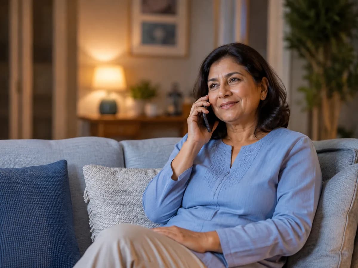 A patient calling her clinic from home and reaching someone straight away